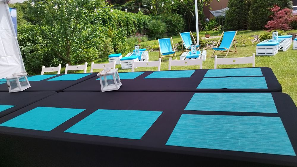 Gotowy zestaw imprezowy do Twojego Ogrodu - urodziny - Namiot 4x6 expr