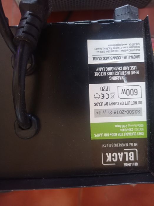 Luzes para cultivo 600w