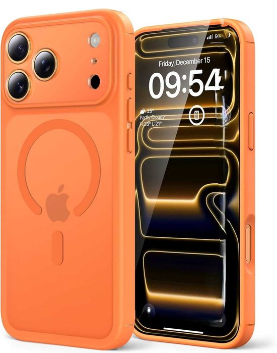 Etui iPhone 17 Pro Max TAURI - pomarańczowe