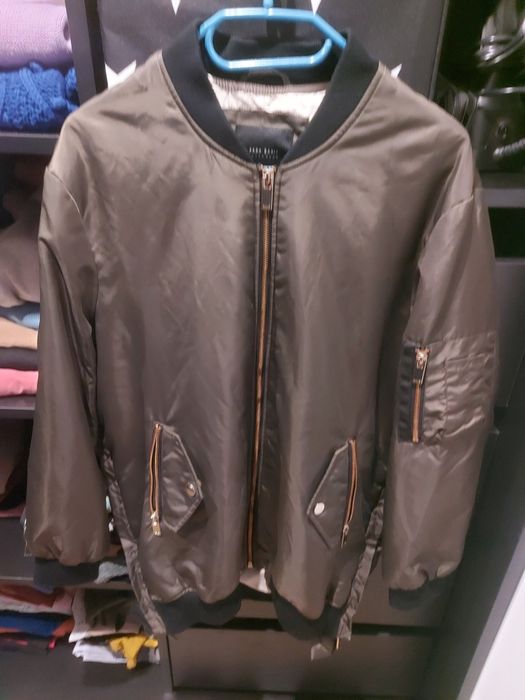 Zara dłuższa bomberka M khaki