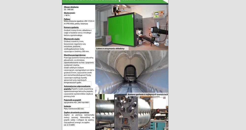 Piec na Trociny Wióra Odpady Poprodukcyjne Drewnopodobne MDF HDF 50kw