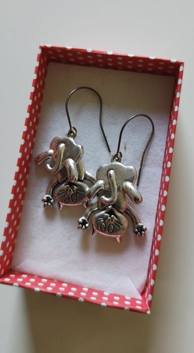 Kolczyki koty na uszkach