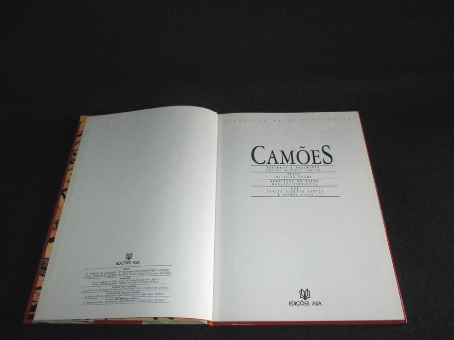 Livro BD Camões Carlos Alberto Santos