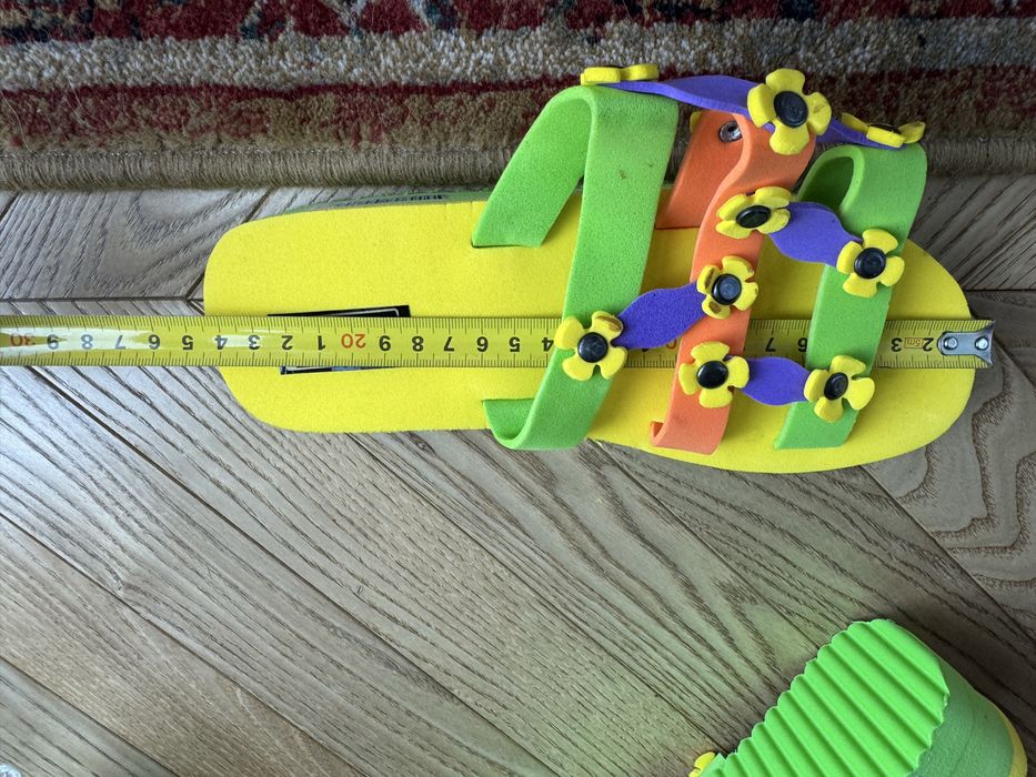 Klapki damskie kolorowe rozmiar 38