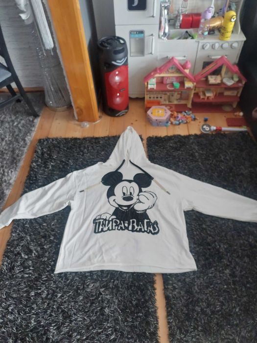 Nowa biała bluza myszka