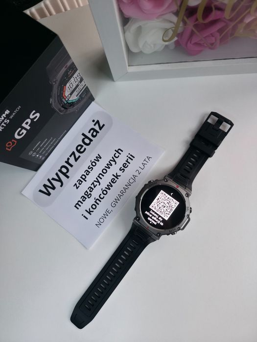 Smartwatch AK87 IP69, AMOLED, GPS, 100 trybów sportowych, nowy