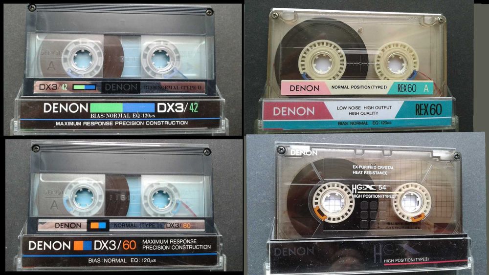 Аудиокассеты Denon HD-X, Denon RD-X, Denon HG-S, Denon HD7S