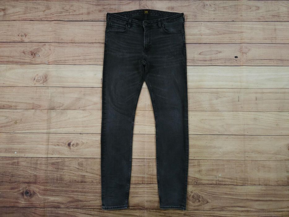 LEE Malone Spodnie Jeans Męskie Szare Skinny r. 34/34