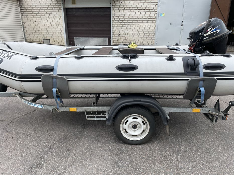 Лодка ПВХ Bark BT-420S з мотором Parsun 20, причіп, чохол, ехолот