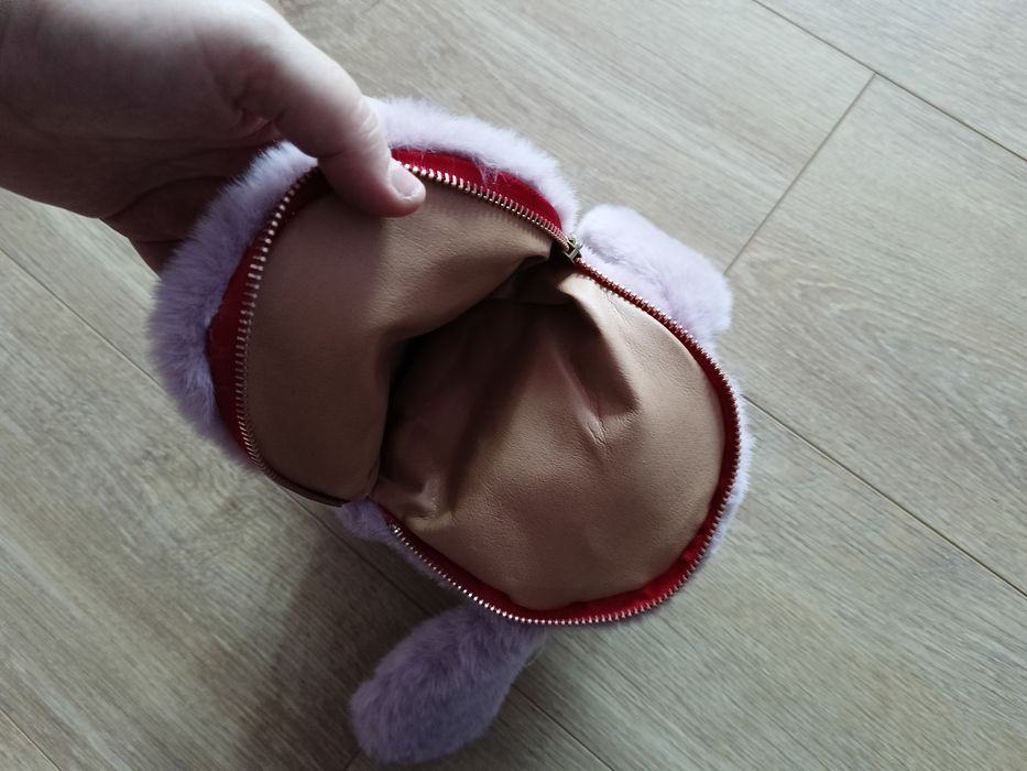 Królik pluszowy torebka plecak na łańcuszku