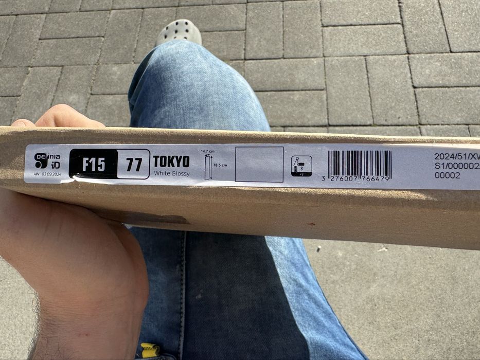 Front Kuchenny F15/77 Tokyo biały połysk