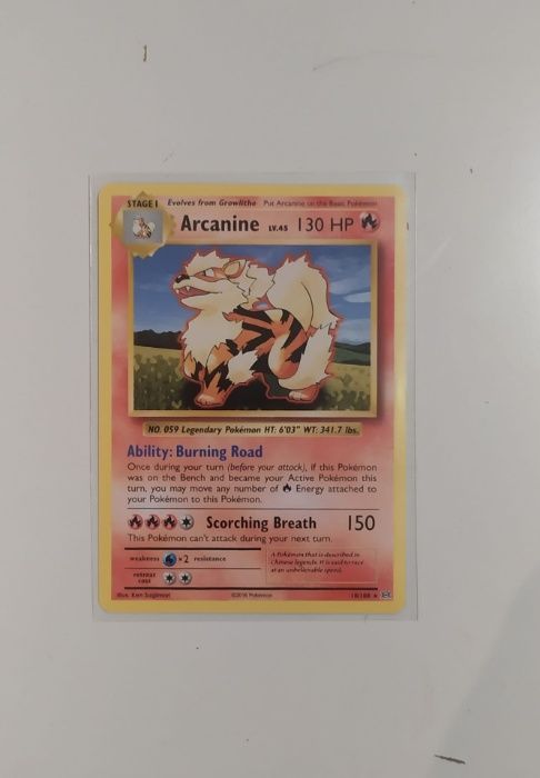 Carta Pokémon Arcanine PERFEITO ESTADO