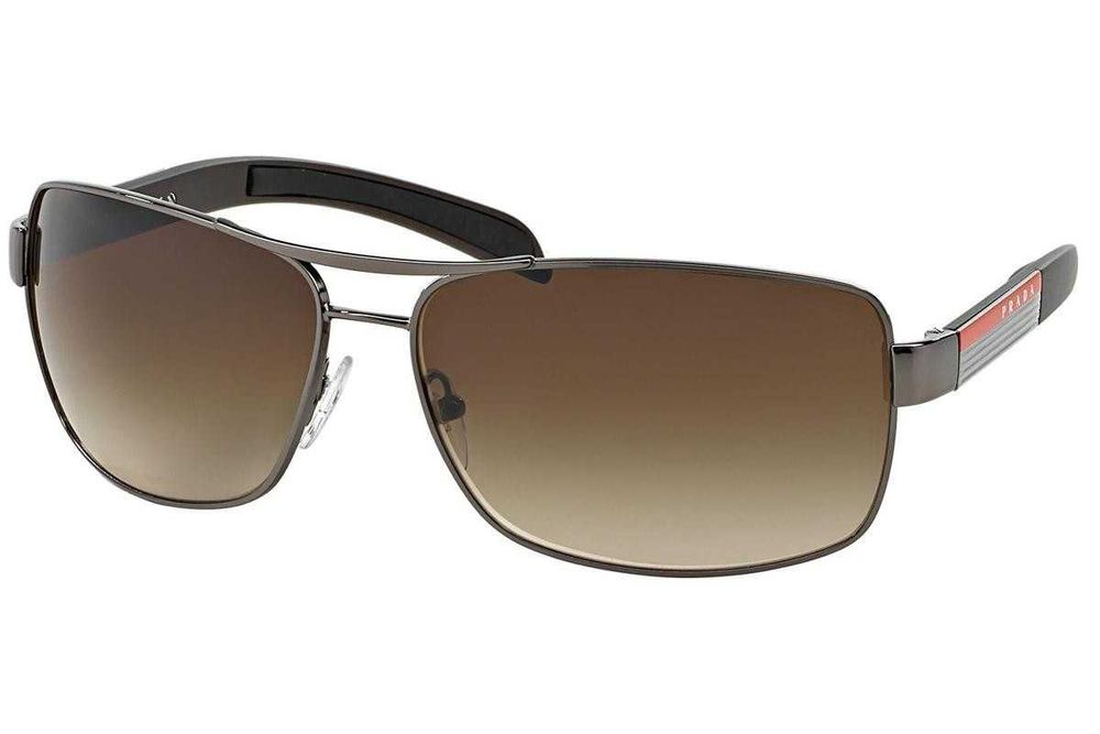 Okulary przeciwsłoneczne Prada SPS 541 5AV-6S1 Sunglasses Filtr Cat. 3 Ciemne Brązowe Ochrona UV