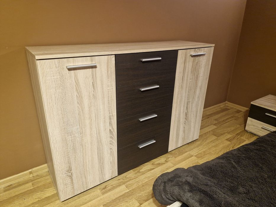 Meble do sypialni, łóżko,  komoda, szafki nocne