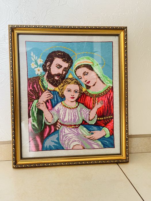 Ікона вишита хрестиком ручна робота