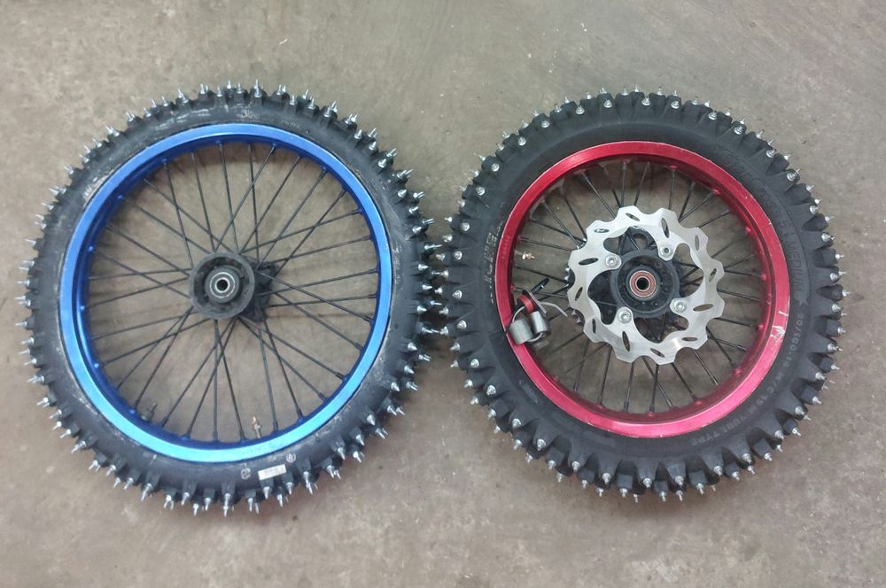 Питбайк колёса 17 14 зима шип kayo geon ycf viper  kovi