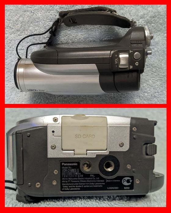 Видеокамера panasonic  VDR-D160 с 30× оптическим зумом