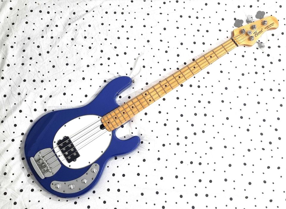 Mayones Flame CS4 gitara basowa Music Man StingRay Sterling OLP bas