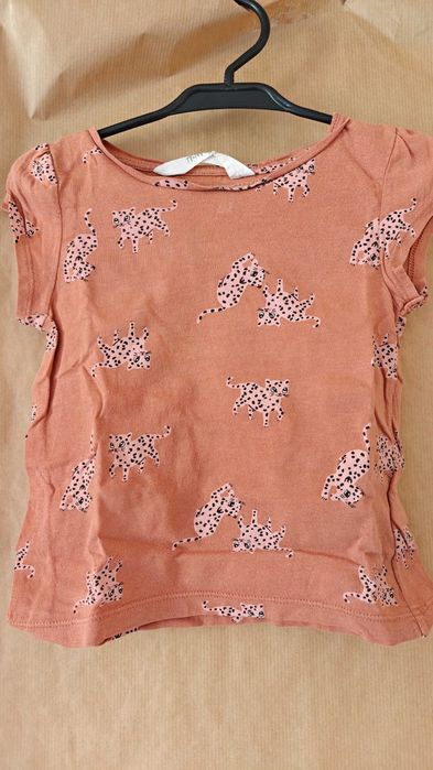 Koszulki dziewczęce H&M r. 98/104, 3 szt.