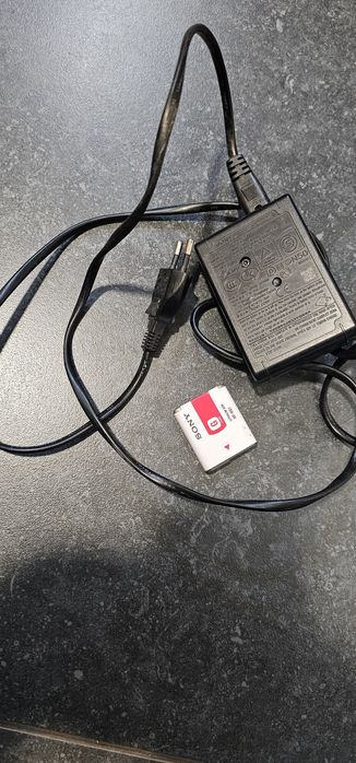 Carregador máquina fotografica sony com bateria