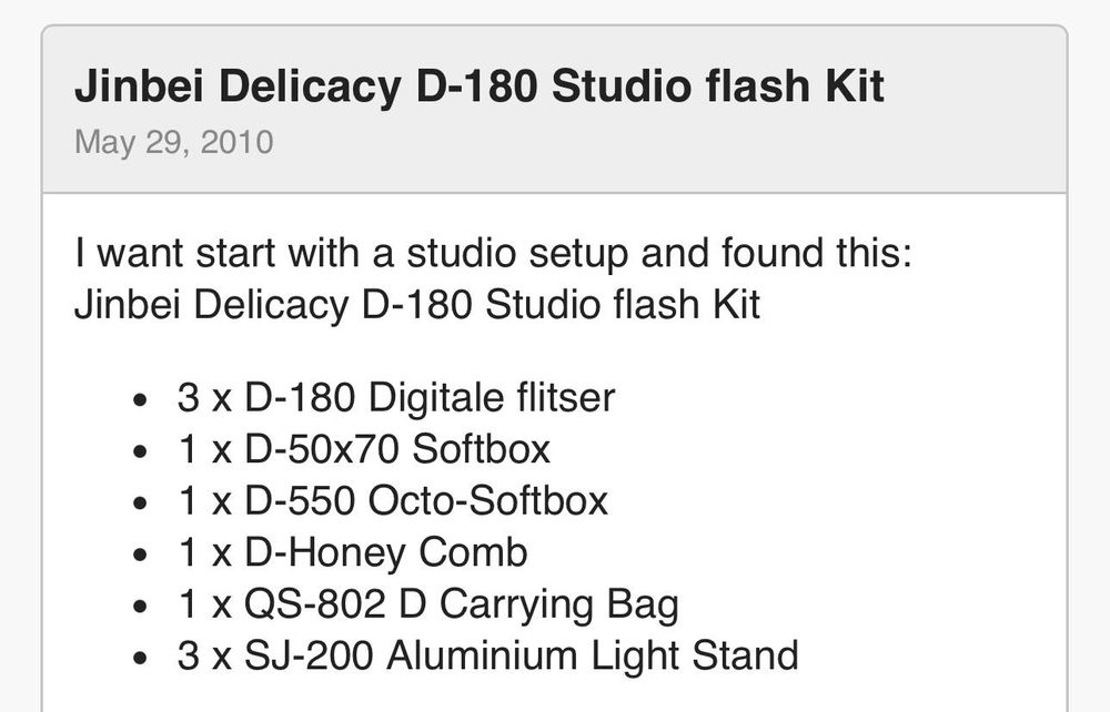 Jinbei Studio flash kit