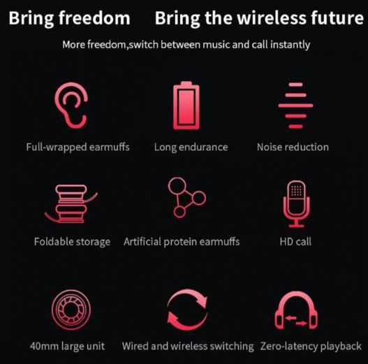 Auscultadores Headset mãos livres HeadPhones Bluetooth 5 T5