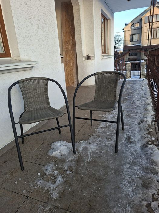 Стілець садовий GRENAA чорний/сірий