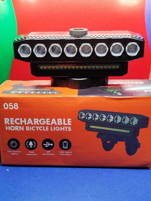 Nowe oświetlenie rowerowe rechargeable gratis wysyłka