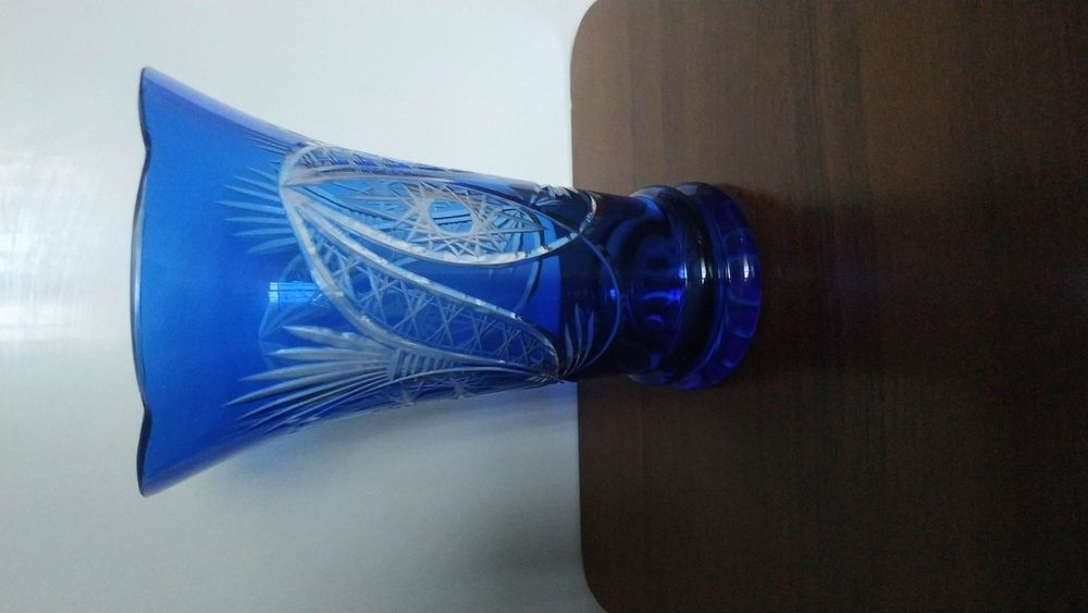 Ваза СССР цветное стекло