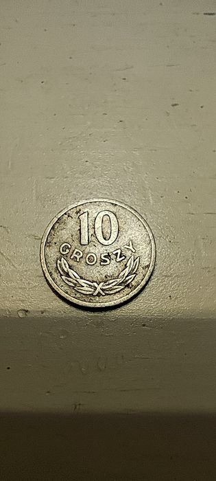 10 groszy 1961 bez znaku mennicy państwowej