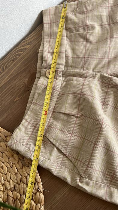 Szorty krótkie spodenki Vero Moda krata old money 38 M