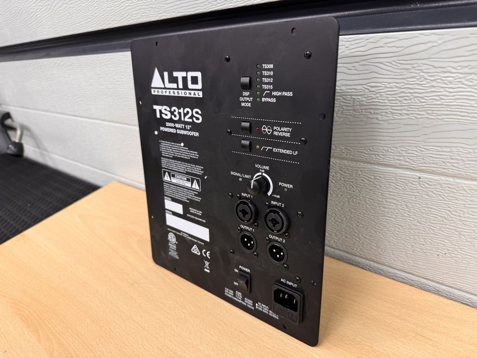 Wzmacniacz alto ts 312 sub uszkodzony bije bezpiecznik okazja 315 s