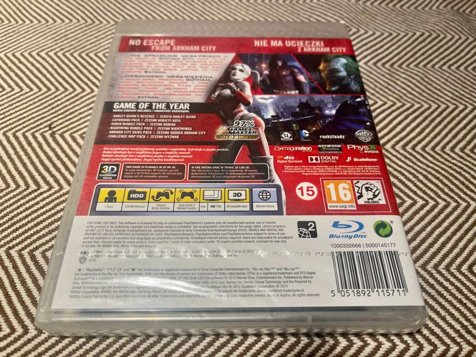 Batman Arkham City GOTY PS3 polska edycja nowa w folii