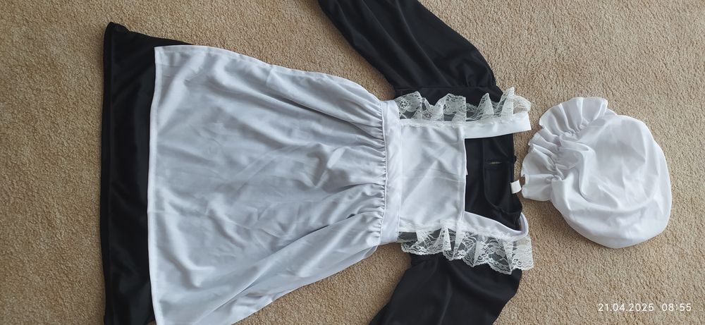 Strój chłopki, strój pokojówki, strój guwernantki, wiktoriański