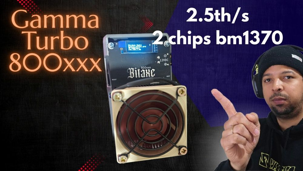 Bitaxe gamma gt800xxx lançamento 2 chips 2.5th/s 49w