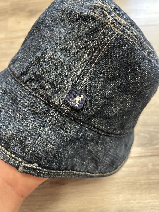 винтажная джинсовая панама Kangol