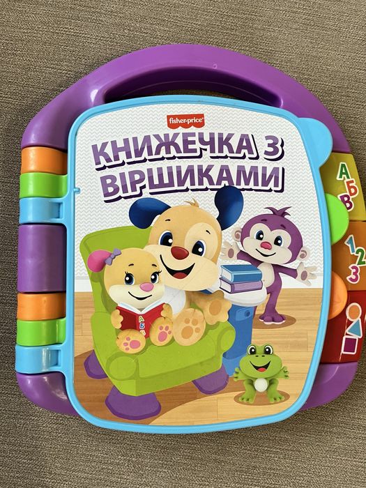 Музична книжечка з віршиками Fisher-Price українською з ефектами