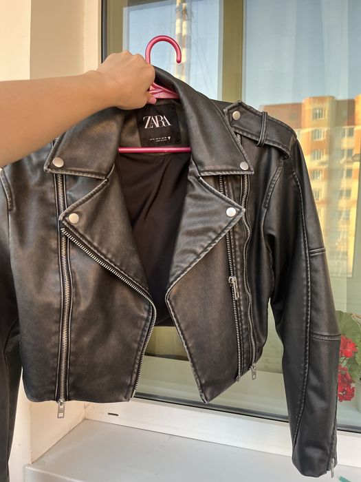 ZARA Кожаная косуха