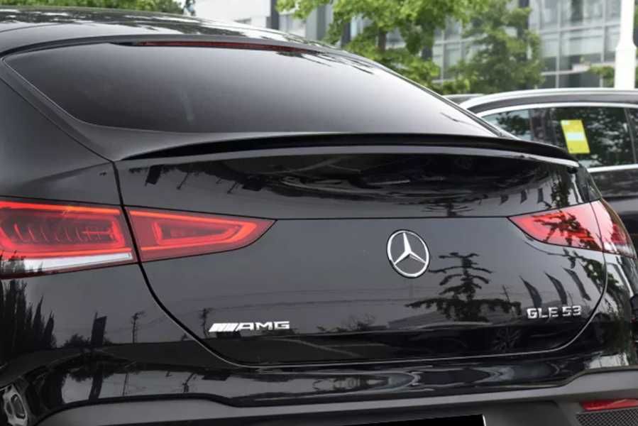 Aileron / lip / spoiler traseiro em preto piano brilhante  para Mercedes GLE C167 coupe +19 LOOK GLE 53 / AMG em plástico ABS