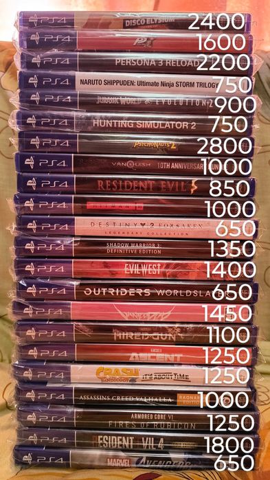 Ігри для PS4 з власної колекції