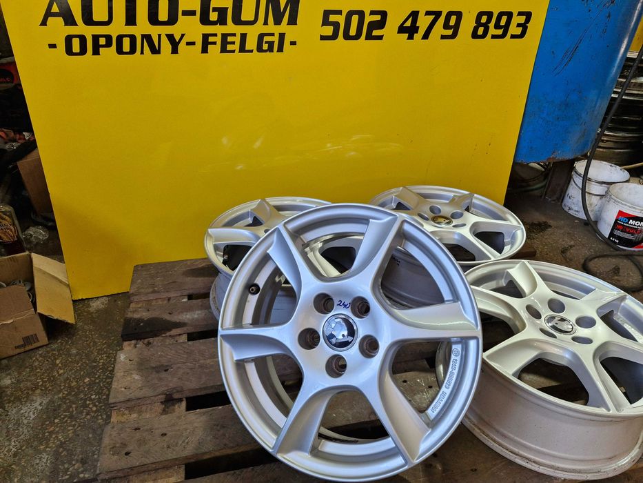 Alufelgi 5x100 15 Audi A1 A3 A2 Chrysler Seat Cordoba Ibiza Toledo Leon Skoda Fabia Octavia Rapid Scala VW Polo Golf Bora