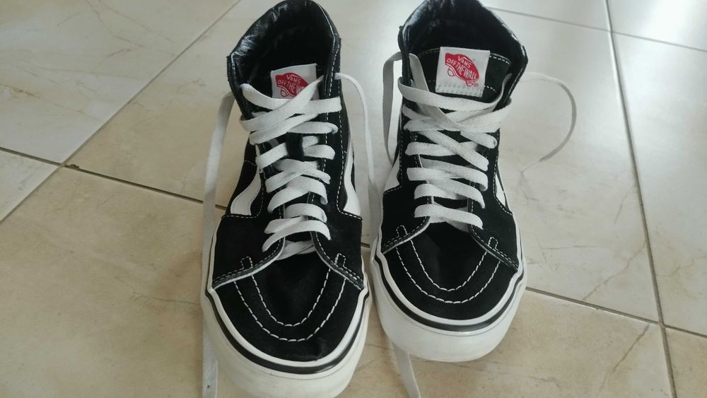 Trampki wysokie VANS czarne 39 jak nowe