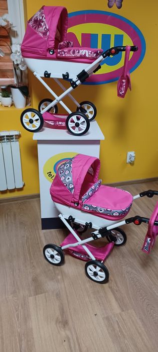 Nowy śliczny wózek dla lalki rączka regulowana SKLEP NW