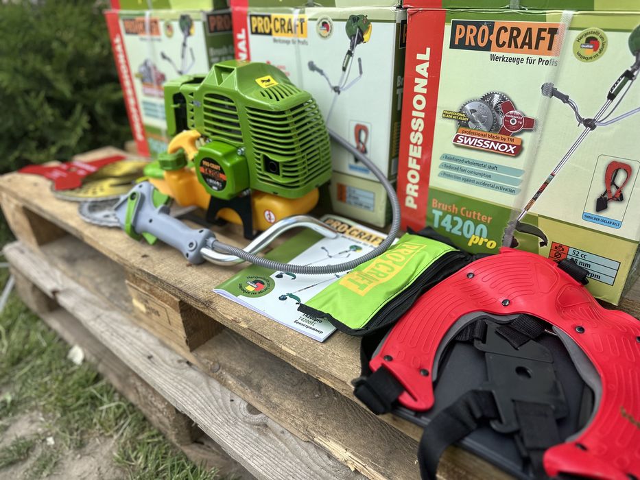 Мотокоса бензокоса кусторез Procraft T4200pro безкоштовна доставка