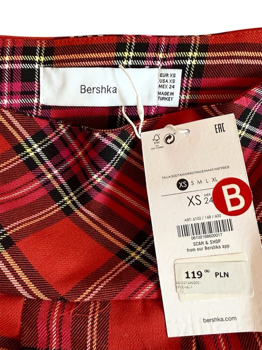 Czerwona Spódniczka Bershka XS