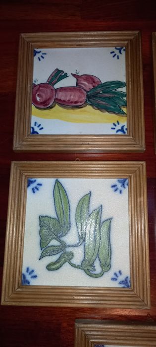 Conjunto 5 azulejos decorativos