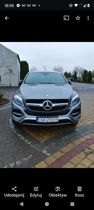 Sprzedam Mercedes GLE 350D  4MATIC Rok 2015/2016 cena Brutto