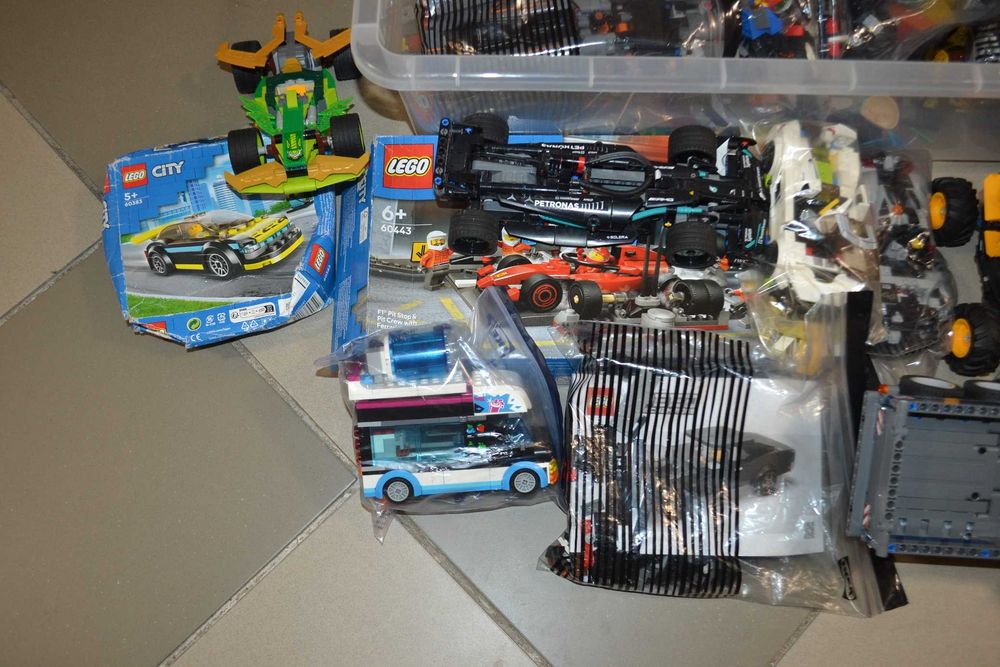 Klocki Lego miks ok. 25 kg City Technic i inne INSTRUKCJE