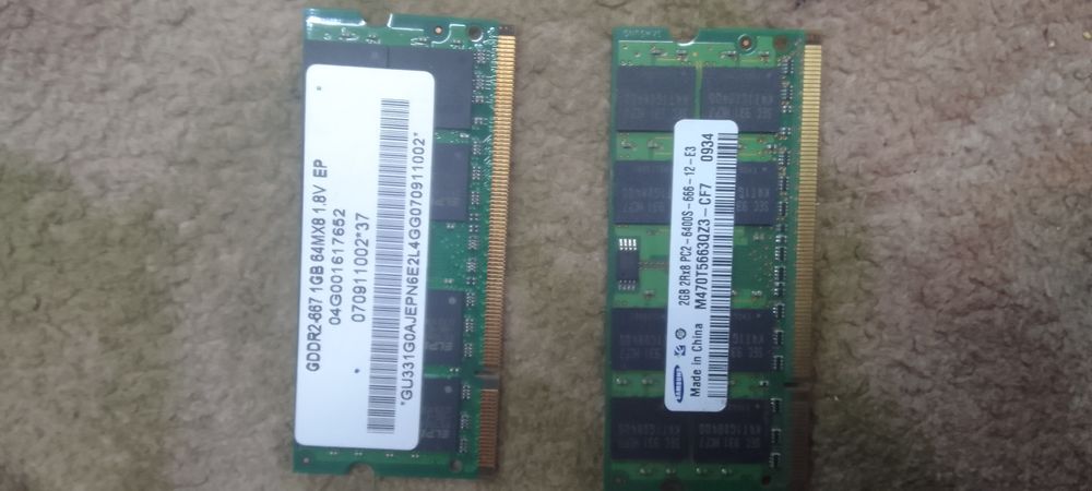 Оперативная память для ноутбука ddr2 1gb