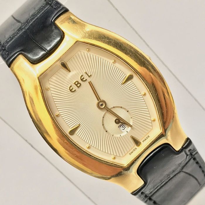 Złoty ZEGAREK damski 18K EBEL Lichine Tonneau CUD